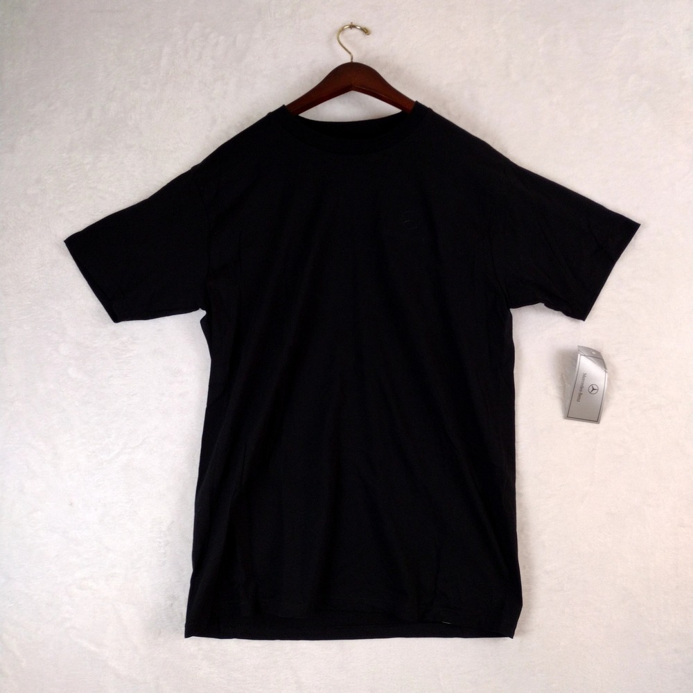 Mercedes-Benz Mens Black Cotton Embroidered Logo T-Shirt L MC1080